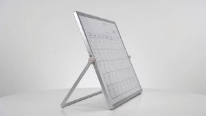 Calendar Whiteboard Dry Erase Calendar 30x40cm Double Sided Magnetic Desktop White Board Calendar Monthly Planner with Stand