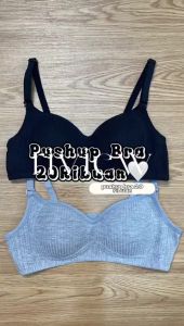 HOKKIE BR484 BH Bra Motif Garis Lurus Push Up Style Senam Zumba Yoga Pakaian Dalam Wanita