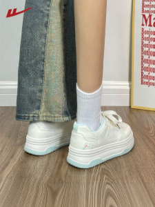 Warrior | Plush Lined Embroidered Two Cotton Colored Thick Soled Womens Casual Shoes