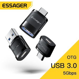 Essager | Essager OTG Type C To USB Micro USB To Type C Adapter OTG USB To Type C Adapter For Macbook Xiaomi HUAWEI Samsung OTG Connector
