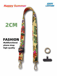 Ladies Mobile Phone Strap with Clip Phone Case Holder Summer Color Dopamine Style Bag Strap Alloy Material Mobile Accessories