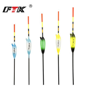 Bộ Phao Câu Cá Gỗ Balsa FTK 5 Chiếc Phao Nổi Thẳng Đứng 18.3-24.2cm Dành Cho Cá Crappie Cá Panfish - Phao Nổi Đuôi Dài