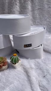 Pecic Putih Dewasa Bahan Spandek Spon: Songkok Pecic Putih Best Seller