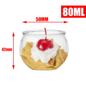 Mini PET Honey Jar Mousse Cup Tiramisu Baking Packaging Wedding Celebration Creative Dessert Plastic Cup Disposable Tableware