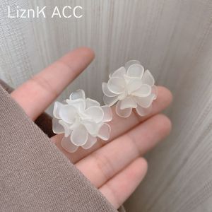 Acrylic Flower Earrings Womens Summer Unique Design Sensation Hoops out Fashion Jewelry Earring Korean Style Gold Plated