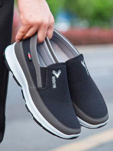 BUJINXUAN | Comfortable Soft Sole Easy Slip-On Mens Canvas Shoes