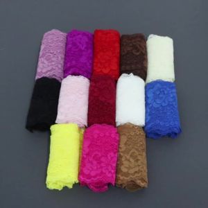2Yards 8cm Elastic Lace Ribbon Hollow Embroidery Floral Lace Trims DIY Apparel Sewing Fabric Home Textile Craft Decor Lace Tape