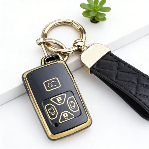 5 Buttons Remote Key Fob Case Cover for Toyota Alphard Vellfire Previa Estima Isis Noah Voxy - Protective Key Bag Key Chains