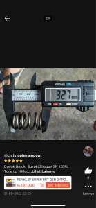 Per klep mio jupiter klx crf vega shogun c70 batang klep 5mm original brt