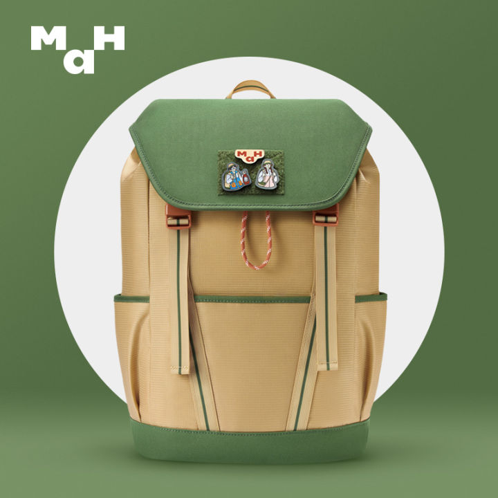 [Environmental protection series] MAH YOUNG TOUR X Weak Crown Time  Co-branded Backpack Large Capacity Female and Male Outdoor Camping  Mountaineering