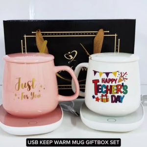【EONMIR】2025 HADIAH HARI GURU PRESENT TEACHER DAY GIFT USB TEMPERATURE CONSTANT MUG GIFTBOX SET MUG SET VALUE SET CERAMIC MUG