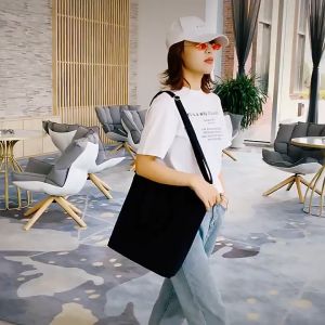 Color Cotton Canvas Shopping Tote Bag Minimalist 223-16