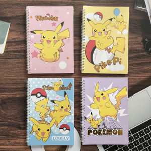 Random 1/2/4pcs Pokemon Pikachu Notebook 50 sheets per book Cute Diary Journal Notepad for School Girls Kids School Supplies