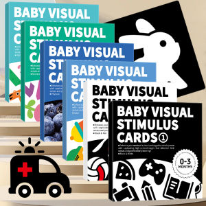 Large Size Vision Cards  Montessori 0-12Month Baby Black and White High Contrast Stimulate Newborn Visual Early Learning Kids