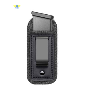 ซองใส่แม็กกาซีน1ชิ้นขนาด9มม. 40 .45 | ด้านในกระเป๋าแม็กสายรัดเอวเหมาะกับคลิปกลม7 10 15สำหรับปืนพกทุกประเภท