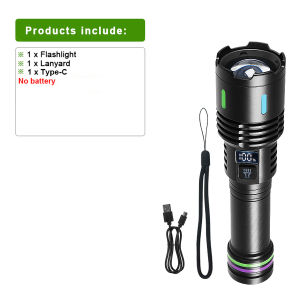 2026 760000000LM Ultra Powerful LED Flashlights 800W Super Birght Torch Light Rechargeable Portable Lamp 18650 Camping Lantern