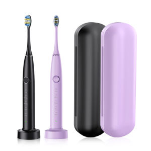 Bàn Chải Đánh Răng Điện Tử Sarmocare X610 Sonic Dành Cho Người Lớn Có Hẹn Giờ Thông Minh Chống Nước IPX7 6 Đầu Thay Thế Và Hộp Đựng Du Lịch Làm Trắng Răng