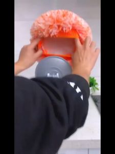 Extendable Microfiber Cleaning Dust Sunflower Mop 360-Degree Rotating Head Removable Cloth Mop Lantai Wet and Dry Use