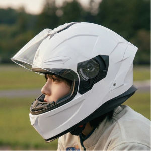 AIS | Ladys Full Face Summer Motorcycle Helmet 3C Certified Bluetooth Cute Dual Visors