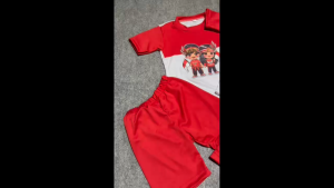 Setelan Merah Putih Pemakaian Cewek Cowok Bua Usia 0-5 Tahun