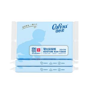COROU | Khăn Giấy Mềm Dưỡng Ẩm Thân Thiện Với Bé 40 Gói