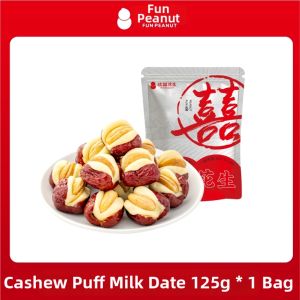 HuanXiHuaSheng | Nuclear Free Soft and Tasty Dates Filled with Cashew Nuts Snack