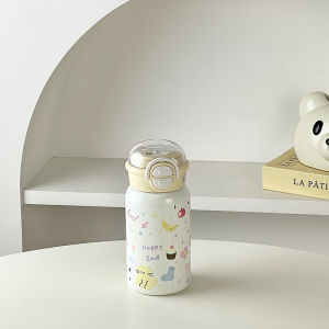 Cốc Nước Giữ Nhiệt Hình Mèo Dễ Thương Có Ống Hút Cốc Nước Hai Trong Một Di Động Dễ Sử Dụng Cốc Giữ Nhiệt 316 Thép Không Gỉ