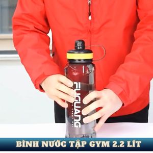 Bình nước 2 lít tập gym nhựa PC 58 BPA Free đựng nước nóng lạnh không mùi an toàn tuyệt đối cho sức khỏe