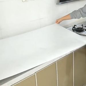 วอลเปเปอร์ครัว วอลเปเปอร์ผิวเงา แบบกันน้ำ สำหรับติดในห้องครัว ติดโต๊ะ วอลเปเปอร์ติดผนัง 40cmx3m