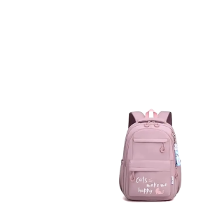 tasqumini - Tas Ransel Sekolah Anak Wanita PAUD Tk SD SMP Paket Combo Lengkap Motip CATS ME HAPPY