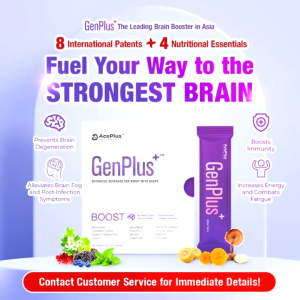 AGENCY丨BUY 3 FREE 1丨Ace Plus GenPlus Botanical Beverage Mix - Berry & Grape Flavor Enhance Brain Function