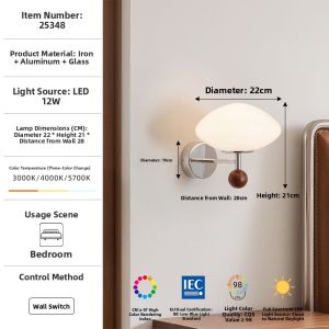 FANCY LAMP CLUB | Modern Bauhaus Vintage Wall Light for Bedroom Study