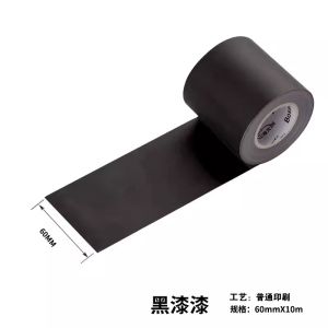 Băng Keo Trang Trí Sổ Tay Họa Tiết Hoa Trắng Nền Băng Keo Trang Trí DIY Băng Keo Giấy Washi Màu Đen Và Trắng