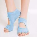 Toeless Non Skid Sticky Grip Yoga Socks for Women Anti Slip Fitness Sports Pilates Professional. 