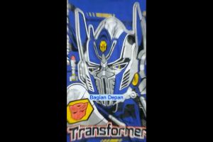 Setelan Piyama Anak Motif Transformer Lengan Panjang