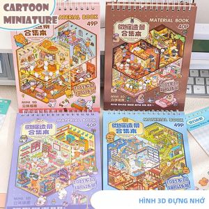 Sách Dán Tranh 3D Hình Cabin Hoạt Hình Trò Chơi Xếp Chồng Sáng Tạo Đồ Dùng Học Tập Dành Cho Trẻ Từ 8 Tuổi Trở Lên