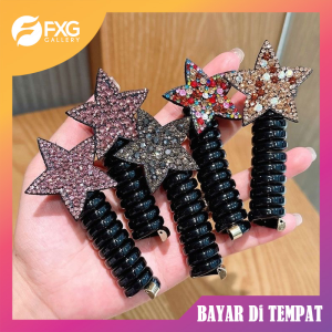 FXG iKat Rambut Spiral Bintang Berkilau - Fashion Wanita Korea JPT24