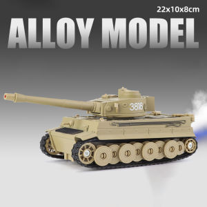 1:32 Scale T-90 Leopard2 M4 Main Battle Tank Model Toy Sound Light Tiger Heavy Tanks Spray Military Vehicle Models for Kid Gifts