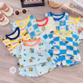 Baby Boy & GIRL  Clothes Sets baju baby comel Suits Summer Baby Toddler Sleeveless T-shirt Kids Shorts 7kg - 18kg. 
