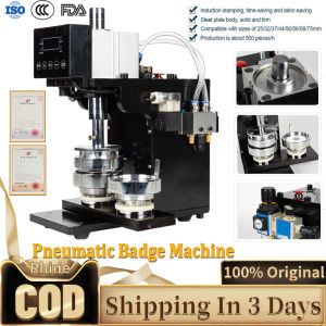 เครื่องปั๊มอัตโนมัติตัวนำเครื่องทำป้ายนิวเมติกเครื่องตัดกดปุ่มพินของเดสก์ท็อปเครื่องมือ DIY สำหรับใช้ในครัวเรือน