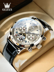 OLEVS | Mens Automatic Mechanical Watch with Skeleton Design and Luminescent Feature