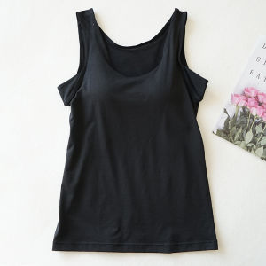 Womens Integrated Bra Tank Top Breathable Quick Dry Sweat Absorbent Layer Summer New Arrival Comfortable Underwear Vest