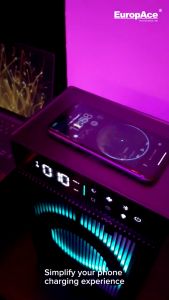 EuropAce PLAY Series - 3-in-1 Air Purifier with Speaker and Wireless Phone Charger