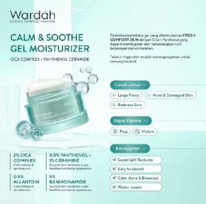 Wardah Gel Moisturizer Series 30 g* - Tranexamic Alpha Arbutin Cica Complex + Panthenol Ceramide 14X Hyaluronic + Pentavitin Vitamin C + Adenosine - Pelembab Wajah Bertekstur Gel yang Ringan