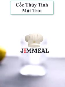 Cốc Thủy Tinh Ly Thủy Tinh Chịu Nhiệt Họa Tiết Mặt Trời CHVMT JIMMEAL 300ml - 360ml Cốc Ly Uống Nước Cafe Sinh Tố