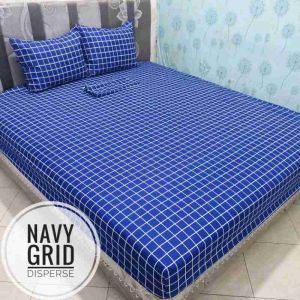 Sepray Sprei Set Bantal Gulig Kasur Ala Korean Motif Aesthetic Kotak Hitam Minimalis Ukuran King Size 180x200 160x200 Katun