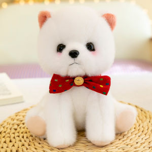 QIAOSHANG | Cute Simulation Pomeranian Stuffed Toy