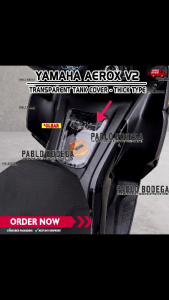 Yamaha Aerox V2 Transparent Tank Cover Thick Type Clear Smok3d Gas Tank Protector Cover Accessories BojGarage