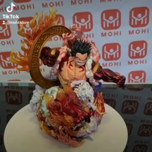 Mô Hình OnePiece Mô Hình Luffy Gear 5 kết hợp Gear 4 - Cao 23cm - nặng 1kg + 1 tay thay thế - One Piece - no box