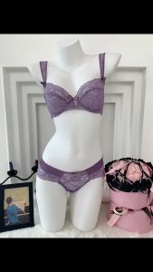 CS ชุดชั้นในลูกไม้สีม่วงฝรั่งเศสเซ็กซี่ระบายอากาศบางสำหรับผู้หญิง ny116 เสื้อชั้นในสตรี